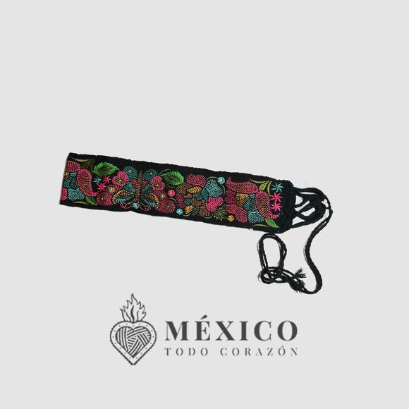 Mexican Folkloric belt day of the dead 5 de Mayo colorfull mexico todo corazon - Picture 3 of 4